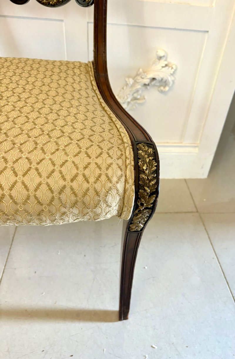 Exhibition Quality Set Of Eight Antique Regency Mahogany Dining Chairs - Image 14